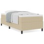 Cama con Base de Caja con Colchón Beige Individual Tela de Corduroy | Foro24.es | Tu tienda online para hogar, jardín y más Foro24.es