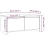 Mesa de centro madera de ingeniería negra 90x50x41,5 cm de vidaXL, Mesas de centro - Ref: Foro24-809819, Precio: 60,75 €, Des...