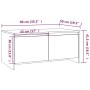 Mesa de centro madera de ingeniería negra 90x50x41,5 cm de vidaXL, Mesas de centro - Ref: Foro24-809819, Precio: 61,38 €, Des...