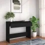 Mesa consola madera de ingeniería negra 100x35x76,5 cm de vidaXL, Mesas auxiliares - Ref: Foro24-809837, Precio: 64,57 €, Des...