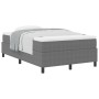 Cama con Box Spring y Colchón Gris Claro Pequeña de Tela de Corduroy de , Camas y somieres - Ref: Foro24-3337452, Precio: 367...
