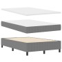 Cama con Box Spring y Colchón Gris Claro Pequeña de Tela de Corduroy de , Camas y somieres - Ref: Foro24-3337452, Precio: 367...