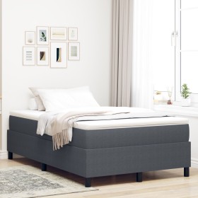 Comprar Cama box spring con colchón gris oscuro