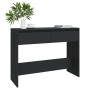 Mesa consola madera de ingeniería negra 100x35x76,5 cm de vidaXL, Mesas auxiliares - Ref: Foro24-809837, Precio: 65,42 €, Des...