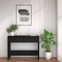 Mesa consola madera de ingeniería negra 100x35x76,5 cm de vidaXL, Mesas auxiliares - Ref: Foro24-809837, Precio: 64,57 €, Des...