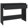 Mesa consola madera de ingeniería negra 100x35x76,5 cm de vidaXL, Mesas auxiliares - Ref: Foro24-809837, Precio: 64,57 €, Des...