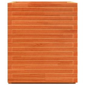 Jardinera madera maciza de pino marrón cera 90x60x72,5 cm en Macetas y jardineras | Comprar online en Foru.es