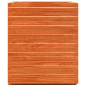 Jardinera madera maciza de pino marrón cera 90x60x72,5 cm en Macetas y jardineras | Comprar online en Foru.es
