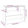 Mesa consola madera de ingeniería negra 100x35x76,5 cm de vidaXL, Mesas auxiliares - Ref: Foro24-809837, Precio: 65,42 €, Des...