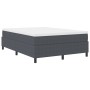 Cama Box Spring con Colchón Gris Oscuro 140x200 cm Tela de Corduroy de , Camas y somieres - Ref: Foro24-3337463, Precio: 379,...