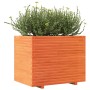 Jardinera madera maciza de pino marrón cera 90x60x72,5 cm en Macetas y jardineras | Comprar online en Foru.es