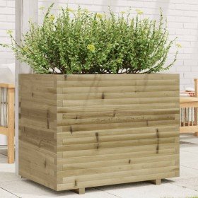 Jardinera madera de pino impregnada 90x60x72,5 cm en Macetas y jardineras | Comprar online en Foru.es