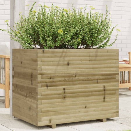 Jardinera madera de pino impregnada 90x60x72,5 cm en Macetas y jardineras | Comprar online en Foru.es