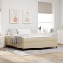 Cama con Base Spring con Colchón Verde Claro Gris Super King Tela de Corduroy de , Camas y somieres - Ref: Foro24-3337481, Pr...