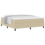 Cama con Base Spring con Colchón Verde Claro Gris Super King Tela de Corduroy de , Camas y somieres - Ref: Foro24-3337481, Pr...