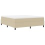 Cama con Base Spring con Colchón Verde Claro Gris Super King Tela de Corduroy de , Camas y somieres - Ref: Foro24-3337481, Pr...