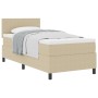 Cama con box spring con colchón verde claro gris 100x200 cm tela de corduroy | Foro24.es | Tu tienda online para hogar, jardín y más Foro24.es