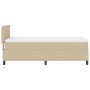Cama con box spring con colchón verde claro gris 100x200 cm tela de corduroy | Foro24.es | Tu tienda online para hogar, jardín y más Foro24.es