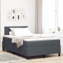 Cama con Box Spring con Colchón Gris Oscuro Pequeña Doble Tela de Terciopelo | Foro24.es | Tu tienda online para hogar, jardín y más Foro24.es