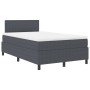 Cama con Box Spring con Colchón Gris Oscuro Pequeña Doble Tela de Terciopelo | Foro24.es | Tu tienda online para hogar, jardín y más Foro24.es