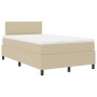 Cama con Somier con Colchón Verde Claro Gris Pequeño Doble Tela de Pana | Foro24.es | Tu tienda online para hogar, jardín y más Foro24.es