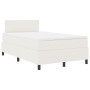 Cama con Box Spring con Colchón Crema 120x200 cm Tela de Pana | Foro24.es | Tu tienda online para hogar, jardín y más Foro24.es