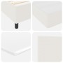 Cama con Box Spring con Colchón Crema 120x200 cm Tela de Pana | Foro24.es | Tu tienda online para hogar, jardín y más Foro24.es