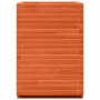 Jardinera madera maciza de pino marrón cera 50x50x72 cm en Macetas y jardineras | Comprar online en Foru.es