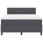 Cama con muelles con colchón Gris oscuro 140x200 cm Tela de pana de , Camas y somieres - Ref: Foro24-3337512, Precio: 432,72 ...