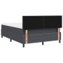 Cama con muelles con colchón Gris oscuro 140x200 cm Tela de pana de , Camas y somieres - Ref: Foro24-3337512, Precio: 432,72 ...