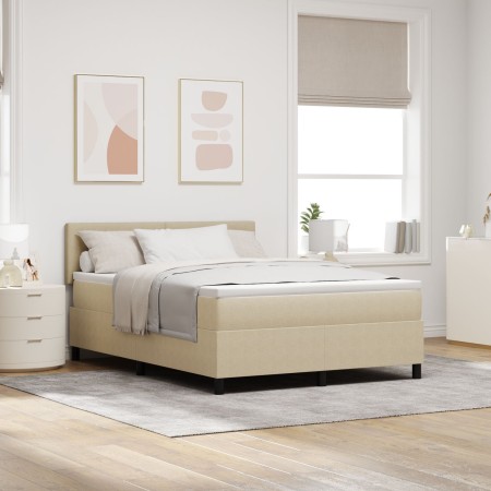 Cama con Base de Muelles con Colchón Verde Claro Gris 140x200 cm Tela de Corduroy | Foro24.es | Tu tienda online para hogar, jardín y más Foro24.es
