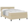Cama con Base de Muelles con Colchón Verde Claro Gris 140x200 cm Tela de Corduroy | Foro24.es | Tu tienda online para hogar, jardín y más Foro24.es