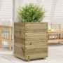 Jardinera de madera de pino impregnada 50x50x72 cm en Macetas y jardineras | Comprar online en Foru.es