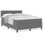 Cama con Base de Muelles con Colchón Gris Claro 140x200 cm Tela de Pana | Foro24.es | Tu tienda online para hogar, jardín y más Foro24.es