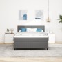 Cama con Base de Muelles con Colchón Gris Claro 140x200 cm Tela de Pana | Foro24.es | Tu tienda online para hogar, jardín y más Foro24.es