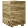 Jardinera de madera de pino impregnada 50x50x72 cm en Macetas y jardineras | Comprar online en Foru.es