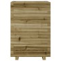 Jardinera de madera de pino impregnada 50x50x72 cm en Macetas y jardineras | Comprar online en Foru.es