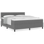 Cama con Somier con Colchón Gris Super King Tela de Terciopelo de , Camas y somieres - Ref: Foro24-3337523, Precio: 538,32 €,...