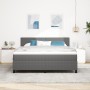 Cama con Somier con Colchón Gris Super King Tela de Terciopelo de , Camas y somieres - Ref: Foro24-3337523, Precio: 538,32 €,...