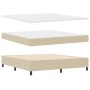 Cama con base de resortes con colchón verde claro gris super king tela de pana de , Camas y somieres - Ref: Foro24-3337526, P...