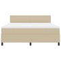 Cama con base de resortes con colchón verde claro gris super king tela de pana de , Camas y somieres - Ref: Foro24-3337526, P...