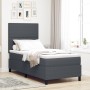 Cama Box Spring con Colchón Gris Oscuro 80x200 cm Tela de Pana | Foro24.es | Tu tienda online para hogar, jardín y más Foro24.es