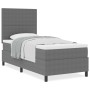 Cama Box Spring con Colchón Gris Claro Individual Tela de Corduroy de , Camas y somieres - Ref: Foro24-3337535, Precio: 343,3...
