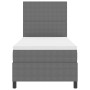 Cama Box Spring con Colchón Gris Claro Individual Tela de Corduroy de , Camas y somieres - Ref: Foro24-3337535, Precio: 343,3...