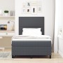 Cama con Base con Colchón Gris Oscuro Pequeña Doble Tela de Terciopelo | Foro24.es | Tu tienda online para hogar, jardín y más Foro24.es