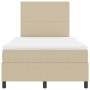 Cama con Somier y Colchón Beige Pequeña Doble Tela de Pana | Foro24.es | Tu tienda online para hogar, jardín y más Foro24.es
