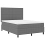 Cama con Somier con Colchón Gris Claro 140x200 cm Tela de Corduroy | Foro24.es | Tu tienda online para hogar, jardín y más Foro24.es