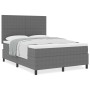 Cama con Somier con Colchón Gris Claro 140x200 cm Tela de Corduroy | Foro24.es | Tu tienda online para hogar, jardín y más Foro24.es