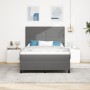 Cama con Box Spring con Colchón Gris Claro 140x200 cm Tela de Loros | Foro24.es | Tu tienda online para hogar, jardín y más Foro24.es