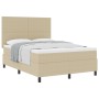 Cama con Box Spring con Colchón Verde Claro Gris 140x200 cm Tela de Corduroy | Foro24.es | Tu tienda online para hogar, jardín y más Foro24.es